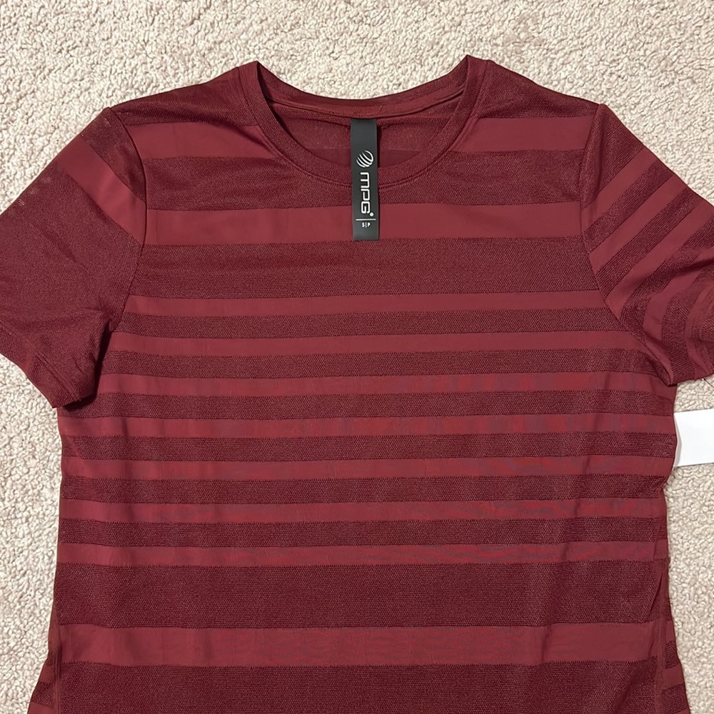 MPG Red Mesh Tee - Size Small - Picture 2 of 5